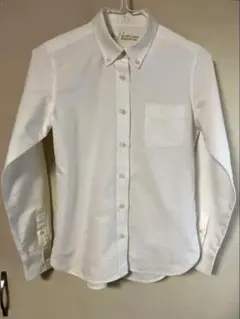 無印良品　ホワイト ボタンダウンシャツ Sサイズ