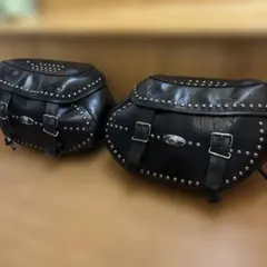 ハーレーダビッドソン当時物90s純正サドルバッグ ソフテイル用4速 