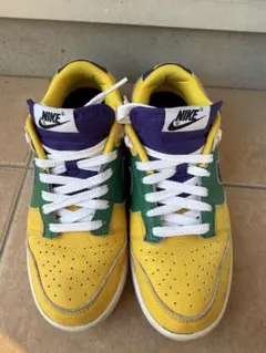 NIKE ダンクロー イエロー グリーン パープル スニーカー 24