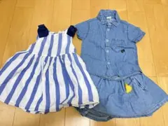 ベビー服　セットアップ　ワンピース　80