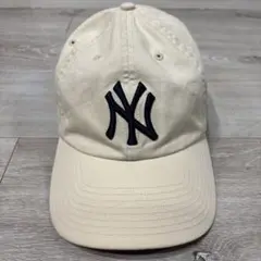 NY/47 NEWERA NY キャップ　ヤンキース　ベージュ