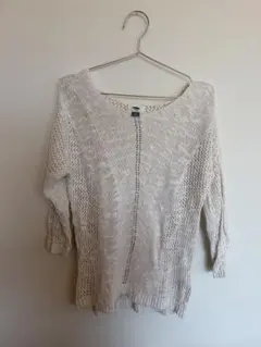 古着⭐︎美品！！OLD NAVY アイボリー編み目ニット Mサイズ