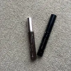 マスカラ 2本セット ブラウンとブラック