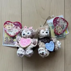 【タグ付き美品】スウィートダッフィー 2015 ぬいぐるみストラップ ペア