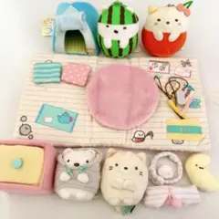 すみっコぐらし セット てのりぬいぐるみ しろくま ねこ マスコット