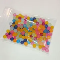 ハンドメイド用ビーズ まとめ売り 球型 複数カラー 100g