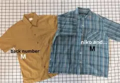 niko and... back number 半袖シャツ 2枚セット M