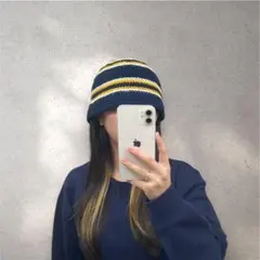 クロシェハット　クラッシャーハット　ビーニー　バケハ　バケットハット　　男女兼用