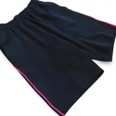【最終値下げ】IGNIO ショートパンツ ネイビー×ピンクライン 男女兼用 M