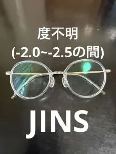 即購入⭕️JINS UP-215-004A クリアラウンドメガネ