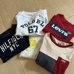 【本日限定お値下げ】トミーヒルフィガー、ラルフローレン、プチバトー 他ロンT5点