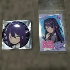 DDLC ドキドキ文芸部！ 東京タワー コラボ 缶バッジ＆ステッカー1種