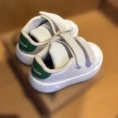 adidas ベルクロスニーカー ホワイト/グリーン