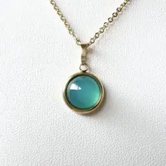 ライトブルーカルセドニーAAA✴️天然石ネックレス④