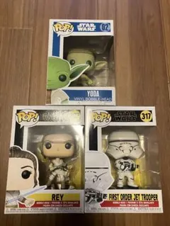 POP! FUNKO スターウォーズ ヨーダ　レイ　トルーパー　マンダロリアンのサムネイル