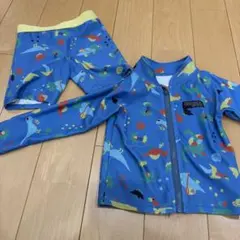 動物柄 水着・ラッシュガードセット 90cm