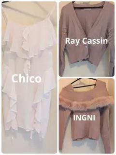 ピンクトップス 3点セット