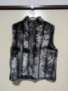 ブラック系 ノースリーブ ファージャケット