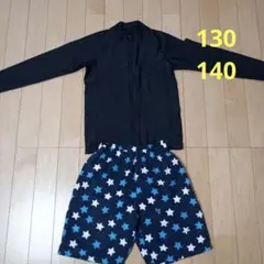 男の子　水着　上下セット 130 140