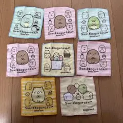 【美品】すみっコぐらし ミニタオル 8枚セット ミニミニ タオルハンカチのサムネイル