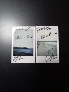 橋本梨菜 サイン入りチェキ 2枚 当選 抽選プレゼント