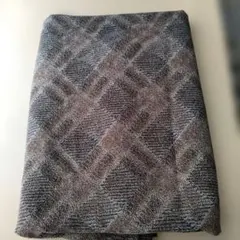 チェック柄ポリエステル生地 ブラウン系