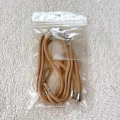 【新品】スマホショルダー ベージュ ストラップホルダー付き
