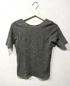 H BEAUTY＆YOUTH リブニットTシャツカットソーボーダーアローズ