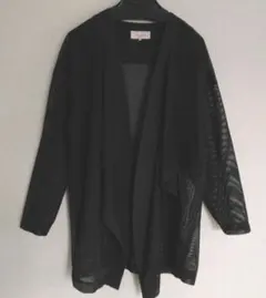 メッシュカーディガン✴黒✴レディーストップス