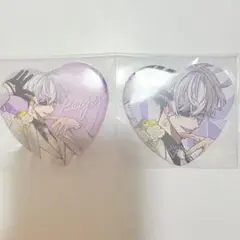 雨宮零士 ハート缶バッジ 2個セット