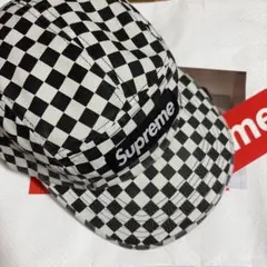 Washed Chino Twill Camp Cap 白黒 チェッカー - メルカリ