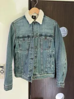 ボア付き　デニムジャケット　H&M sサイズ