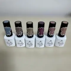 HOMEI ウィークリージェル 6本セット（2本ラメ入り＋ネイルスティック付き）