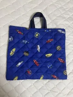 車　男の子　ハンドメイド　手提げバッグ　レッスンバッグ　通園バック　絵本バッグ