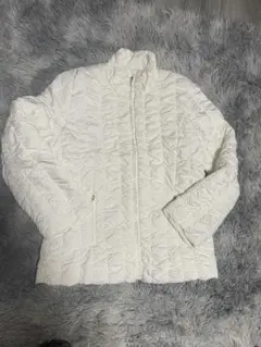 ホワイト キルティングダウンジャケット