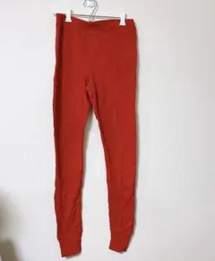 OLD NAVY レッド スパッツ ボタン付き ロング丈 Sのサムネイル