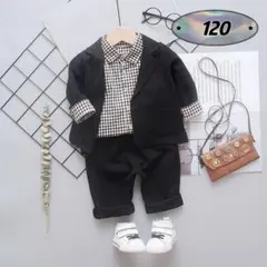 ☆新品☆フォーマル 男の子　セットアップ　入園式　結婚式　スーツ　120cm
