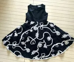 キャサリンコテージ　ブラックフォーマルドレス　120サイズ