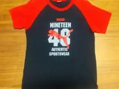 PUMA NINETEEN 48 Tシャツ 150サイズ 子供用 プーマ 赤黒