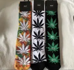 新品人気のハフHUFのロングソックスの3足セットです24-26センチのサムネイル