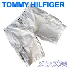 TOMMY HILFIGER ロゴ刺繍 コットン カーゴ ハーフパンツ 38のサムネイル