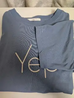 Samansa Mos2 blue Tシャツ