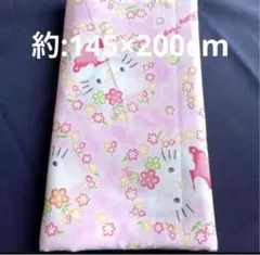 ハローキティ 浴衣 単品 ピンク 花柄 蝶々 - メルカリ