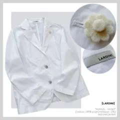 ラルディーニ【ブートニエール付き／ストレッチ•ブロード】春夏テーラードジャケットのサムネイル