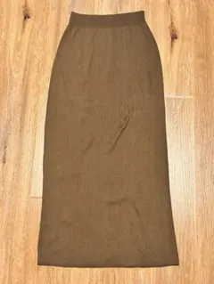 UNIQLO Mame Kurogouchi 3Dリブロングスカート