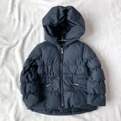 【ザラガール】ダウンジャケット ウエストドロスト フルジップ フード有 104