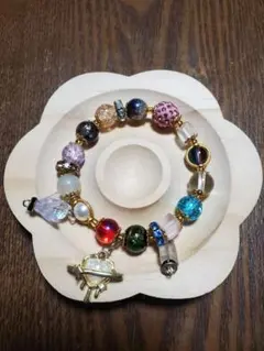 ビーズチャームブレスレット2点セット