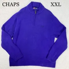 CHAPS ハーフジップニット　XL