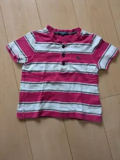 BURBERRY LONDON ボーダー ヘンリーネック Tシャツ 100Aのサムネイル