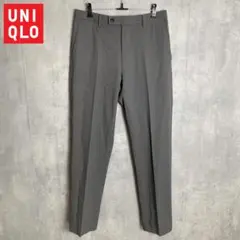 UNIQLO ユニクロ スリムフィット ノータック スラックス グレー 79cm